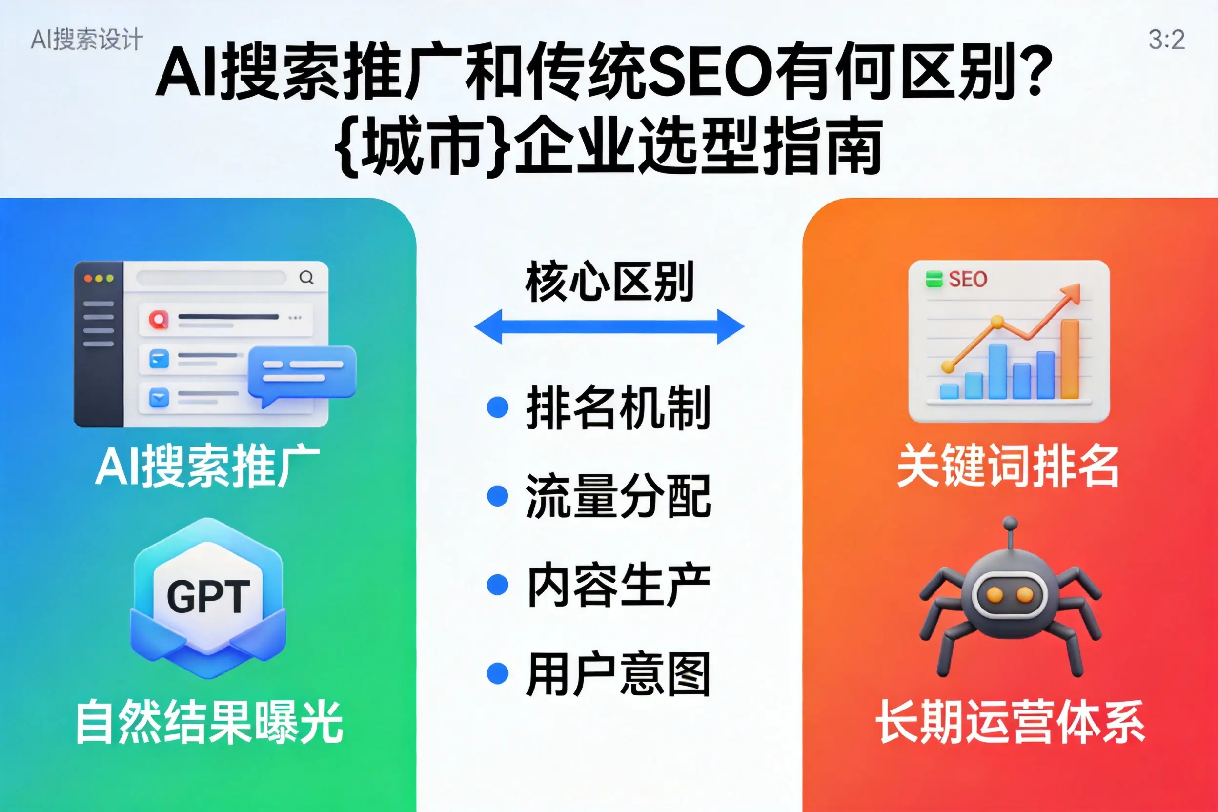 AI搜索推广和传统SEO有何区别？陕西企业选型指南