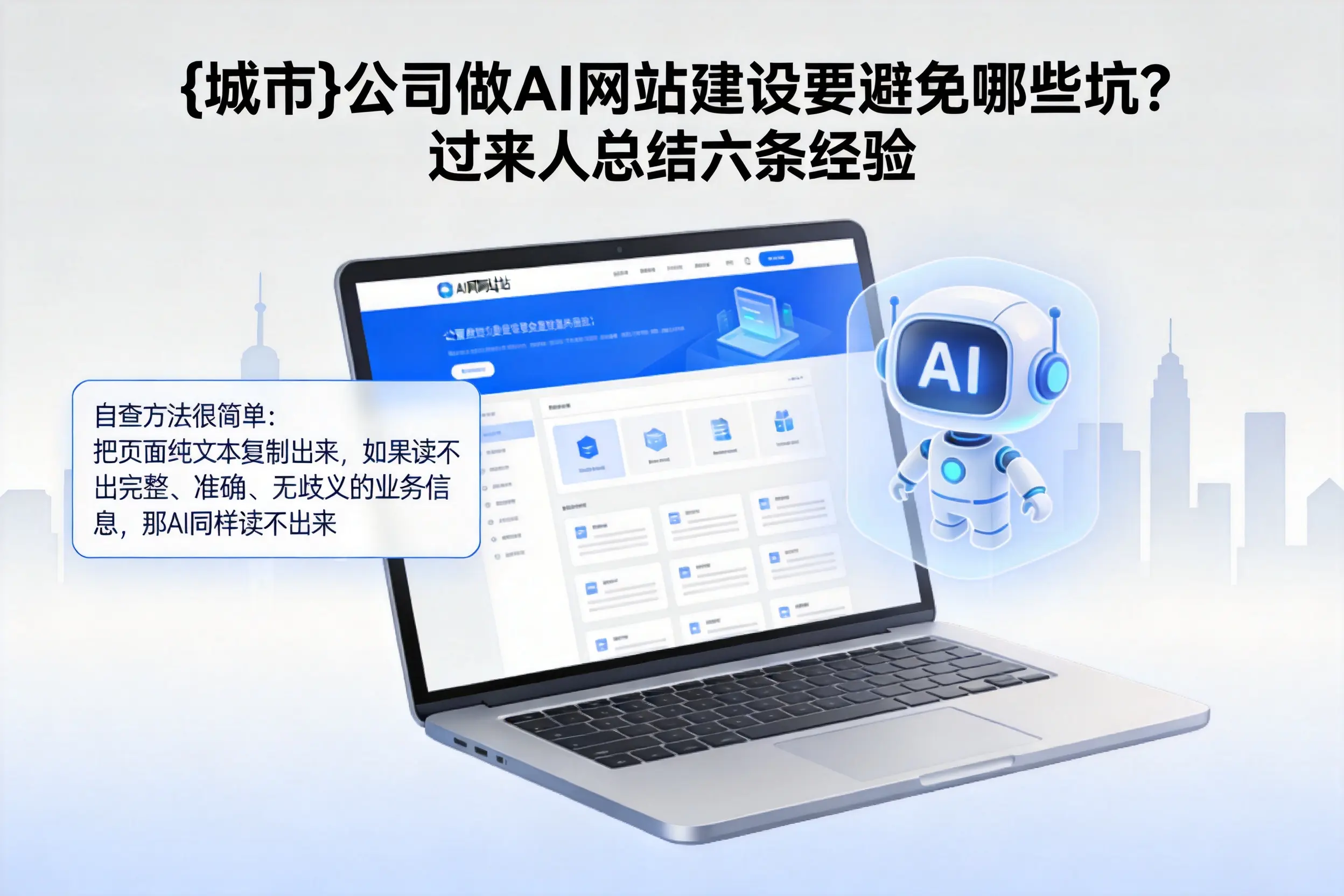 陕西公司做AI网站建设要避免哪些坑？过来人总结六条经验