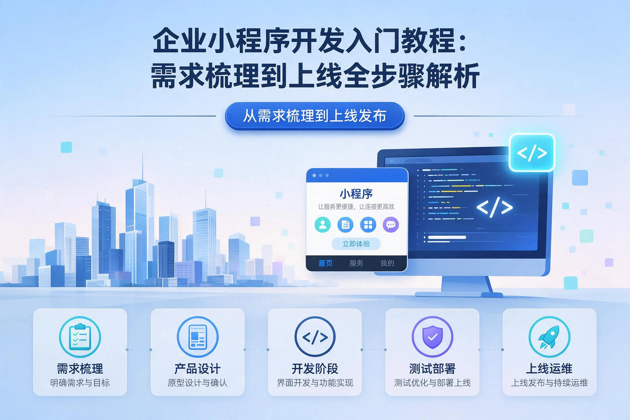 陕西企业小程序开发入门教程：需求梳理到上线全步骤解析
