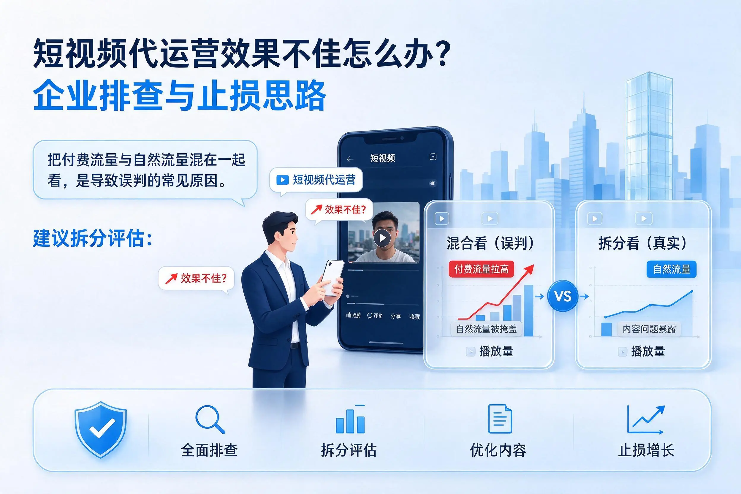 短视频代运营效果不佳怎么办?陕西企业排查与止损思路