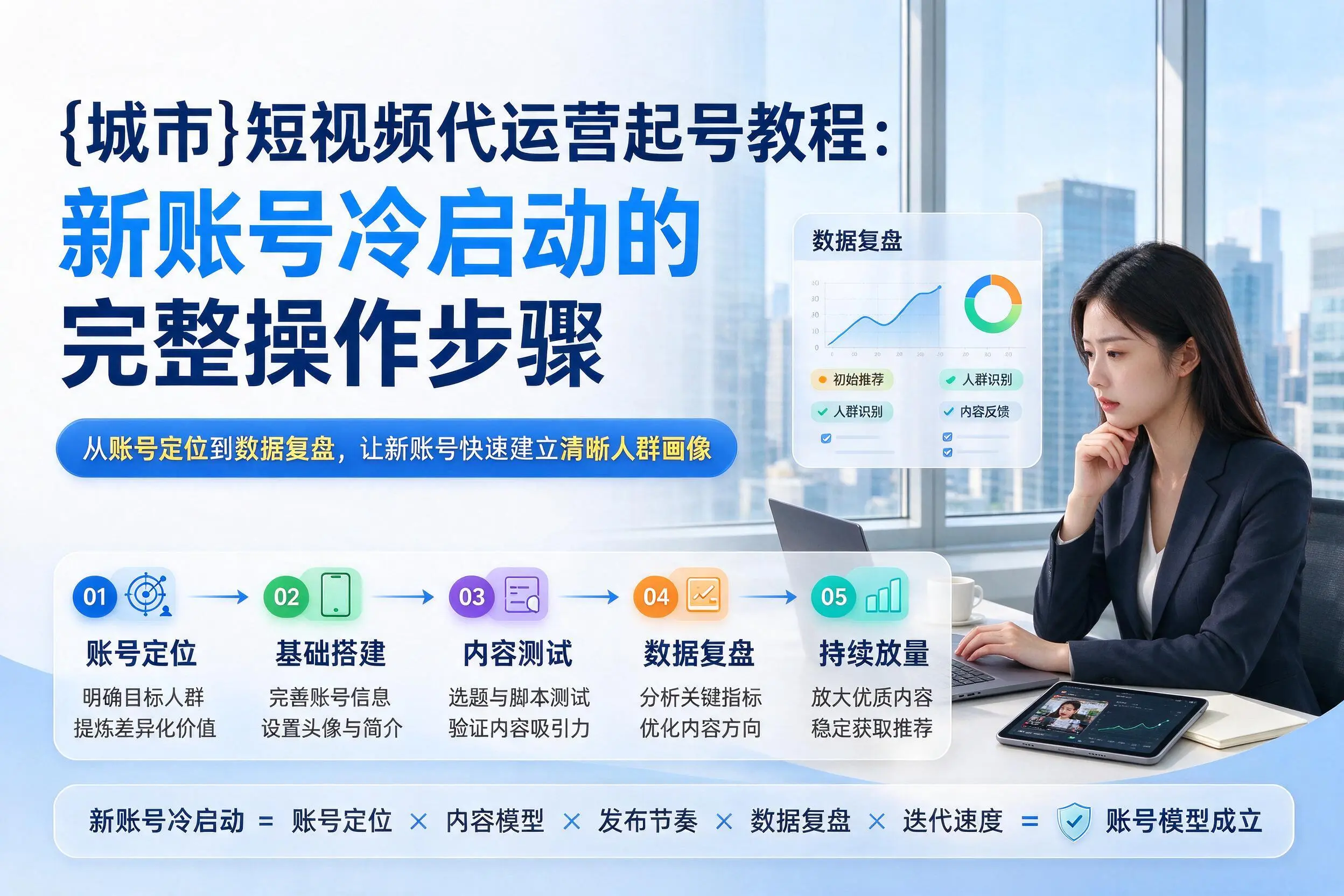 陕西短视频代运营起号教程:新账号冷启动的完整操作步骤