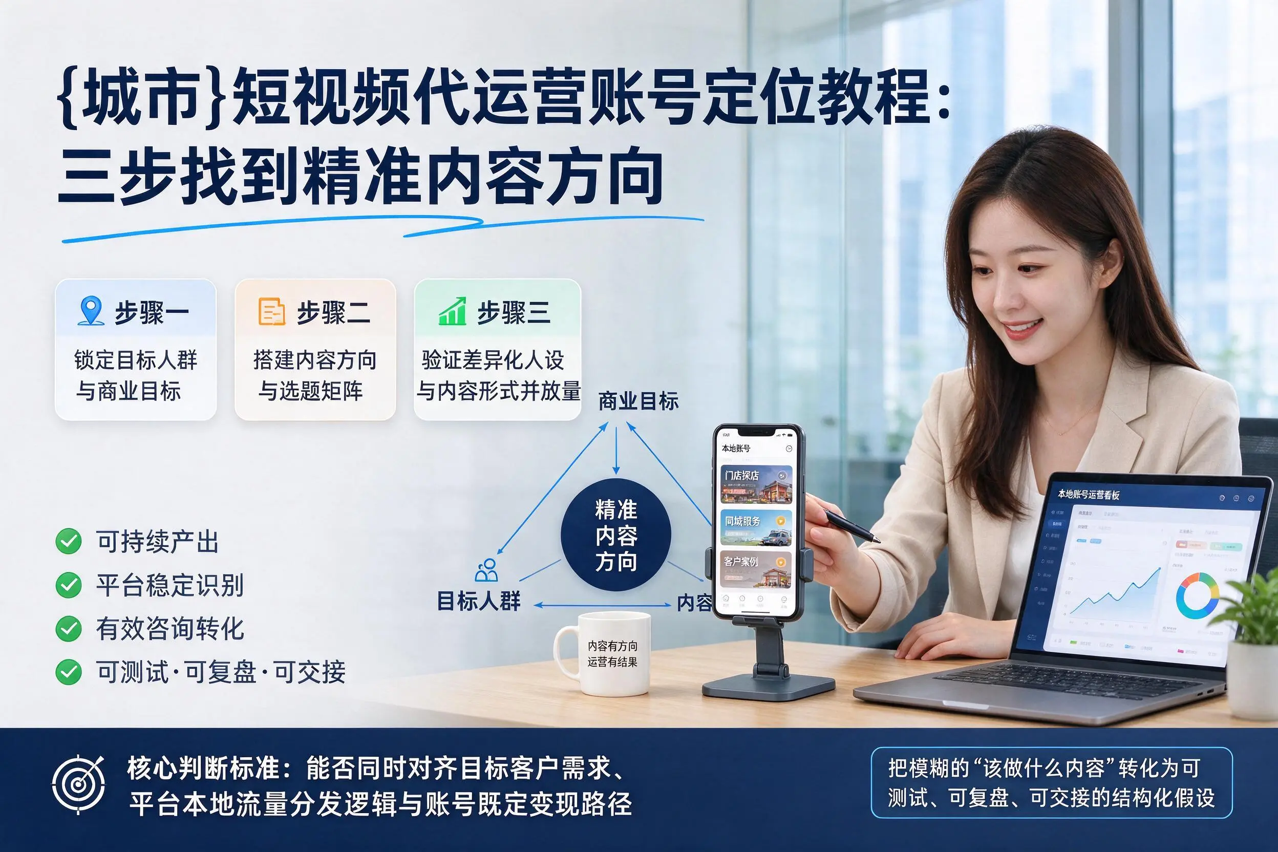 陕西短视频代运营账号定位教程:三步找到精准内容方向