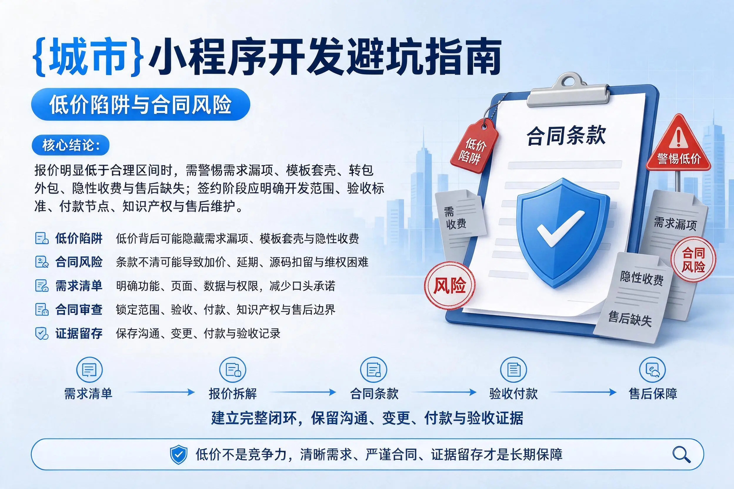陕西小程序开发避坑指南:低价陷阱与合同风险