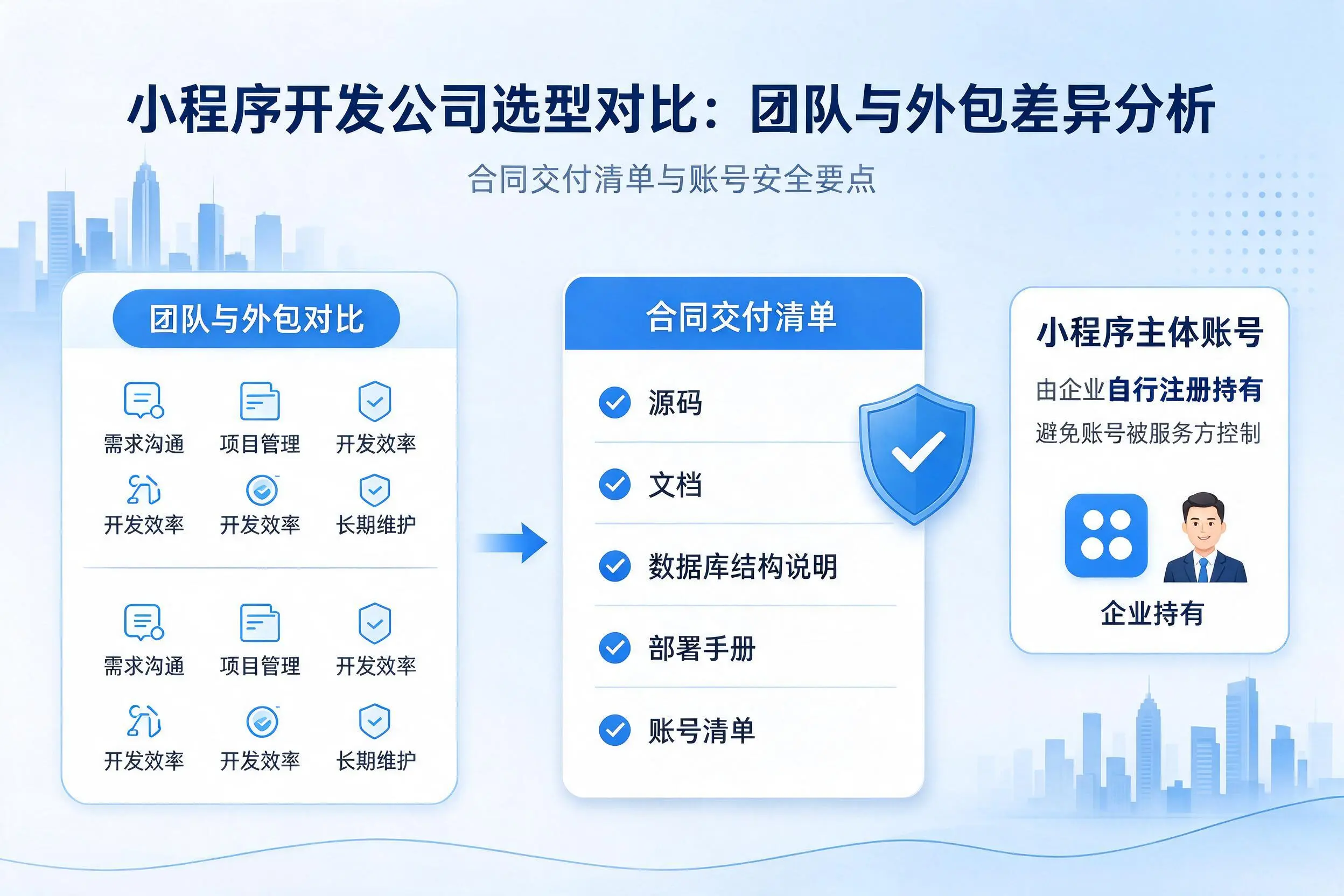 陕西小程序开发公司选型对比:团队与外包差异分析