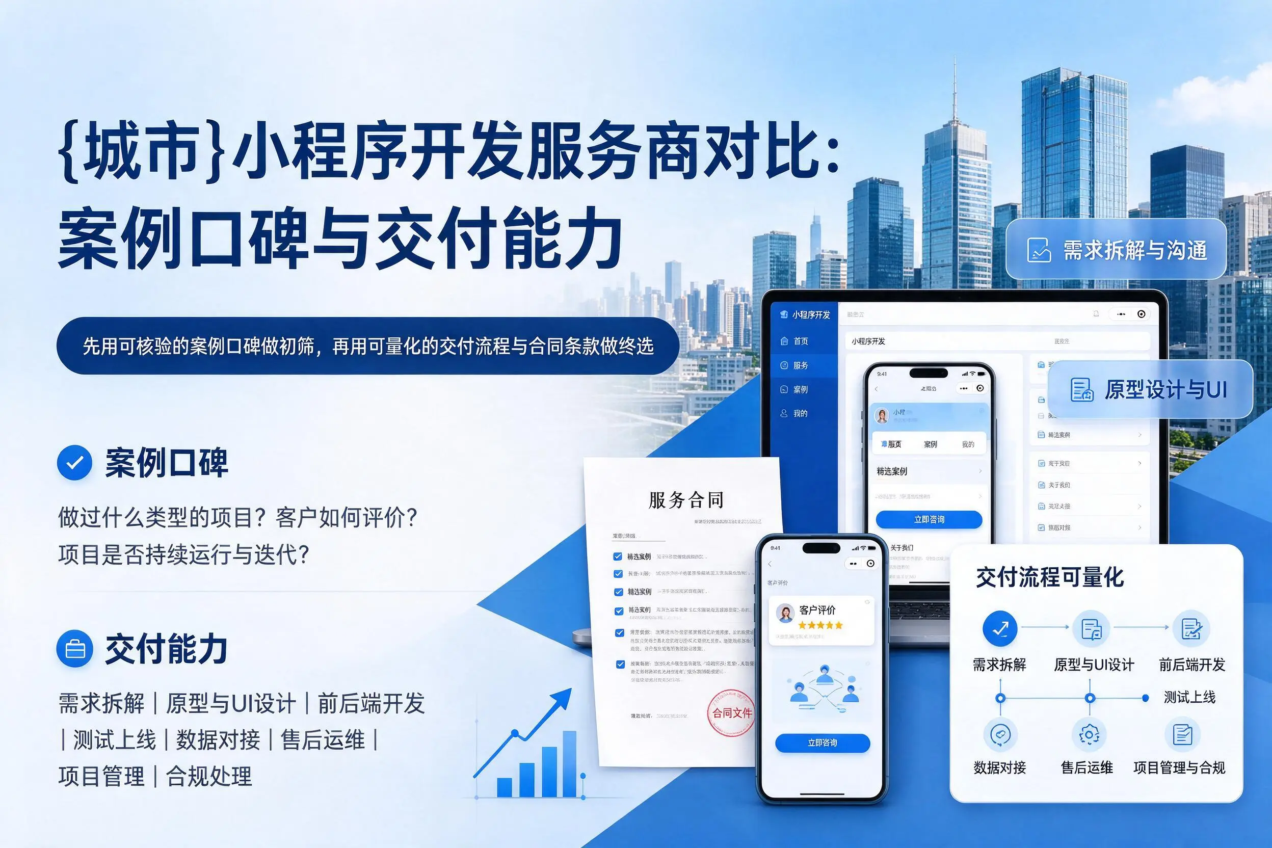 陕西小程序开发服务商对比:案例口碑与交付能力