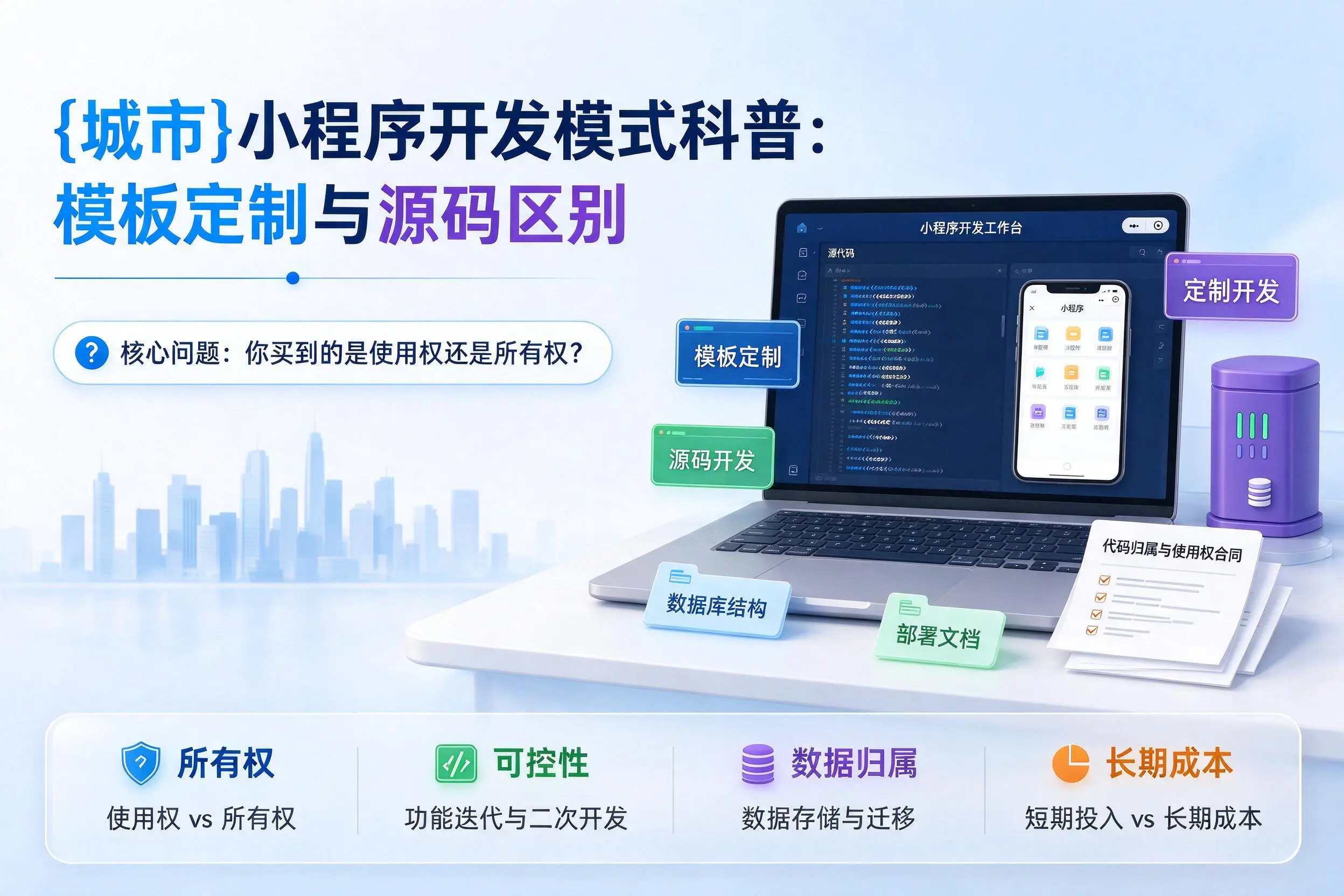 陕西小程序开发模式科普:模板定制与源码区别