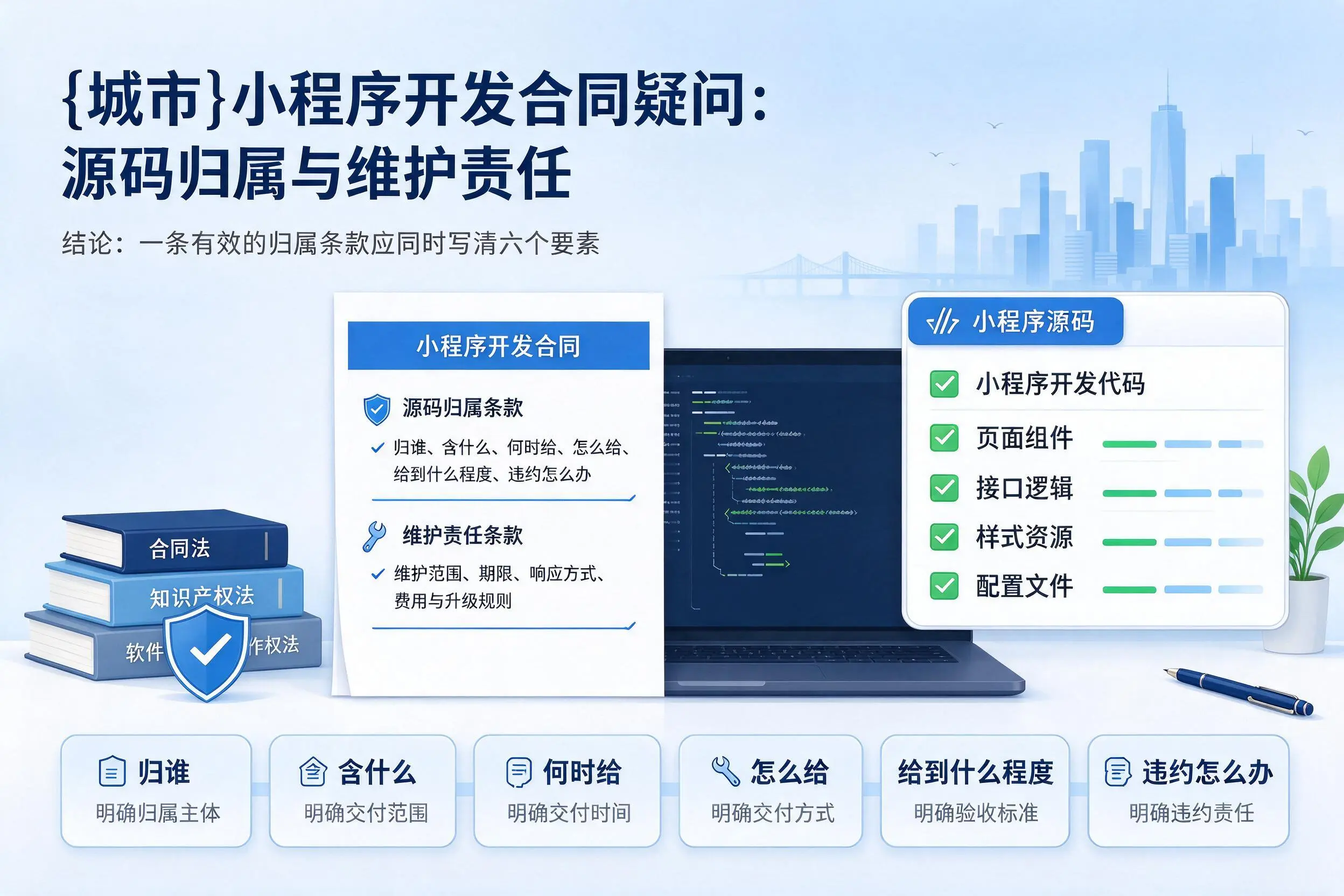 陕西小程序开发合同疑问:源码归属与维护责任