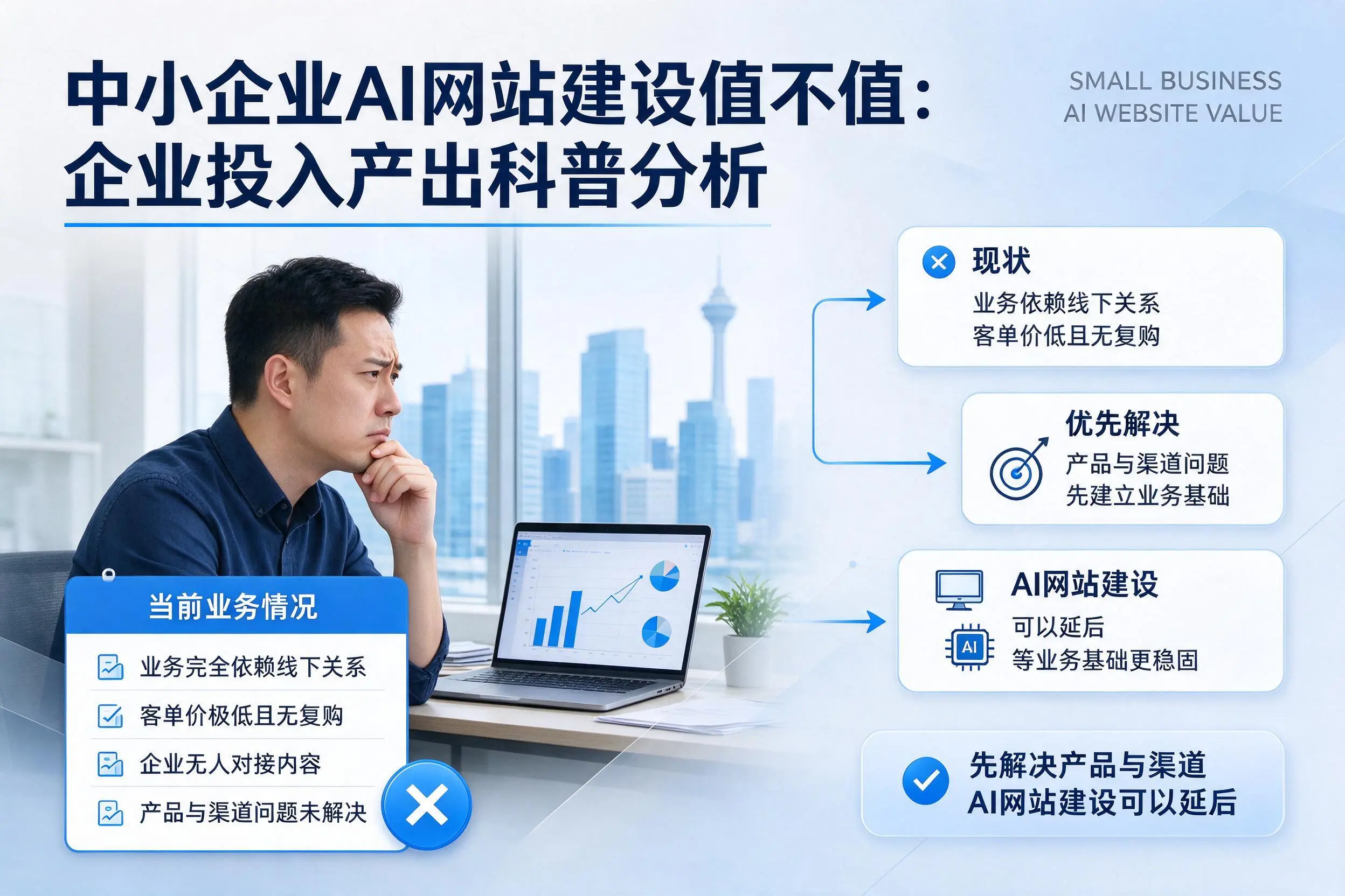 中小企业AI网站建设值不值：陕西企业投入产出科普分析