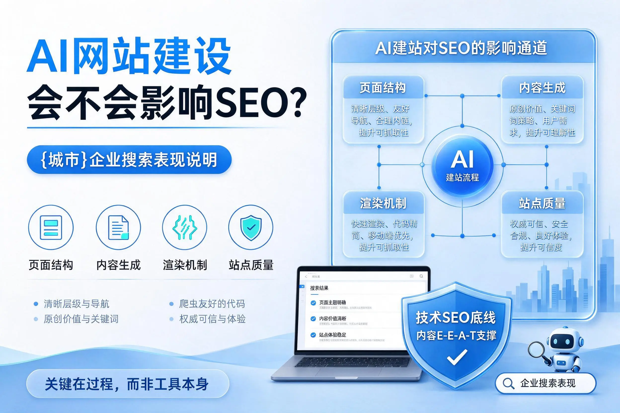 AI网站建设会不会影响SEO？陕西企业搜索表现说明