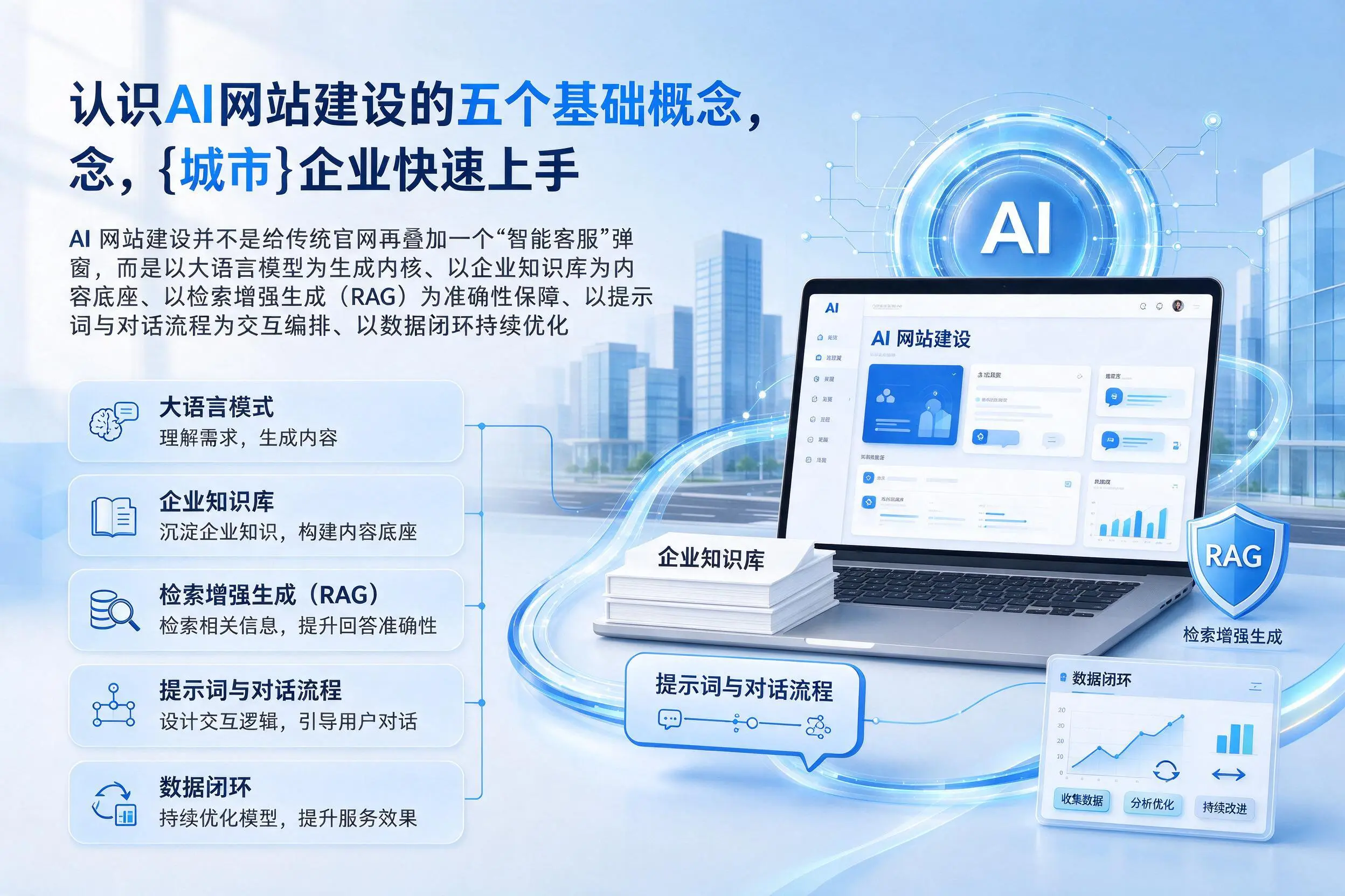 认识AI网站建设的五个基础概念，陕西企业快速上手