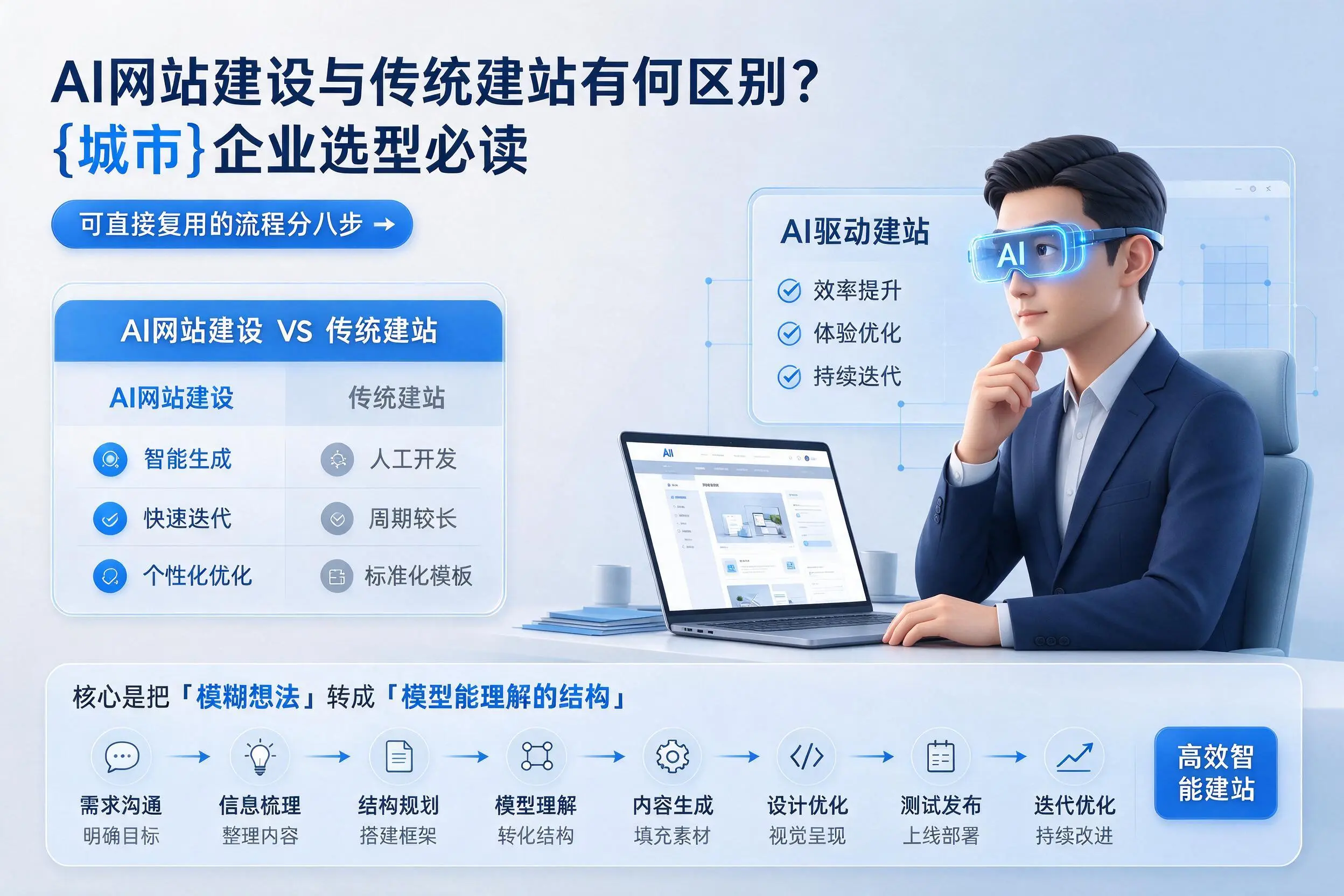 AI网站建设与传统建站有何区别?陕西企业选型必读