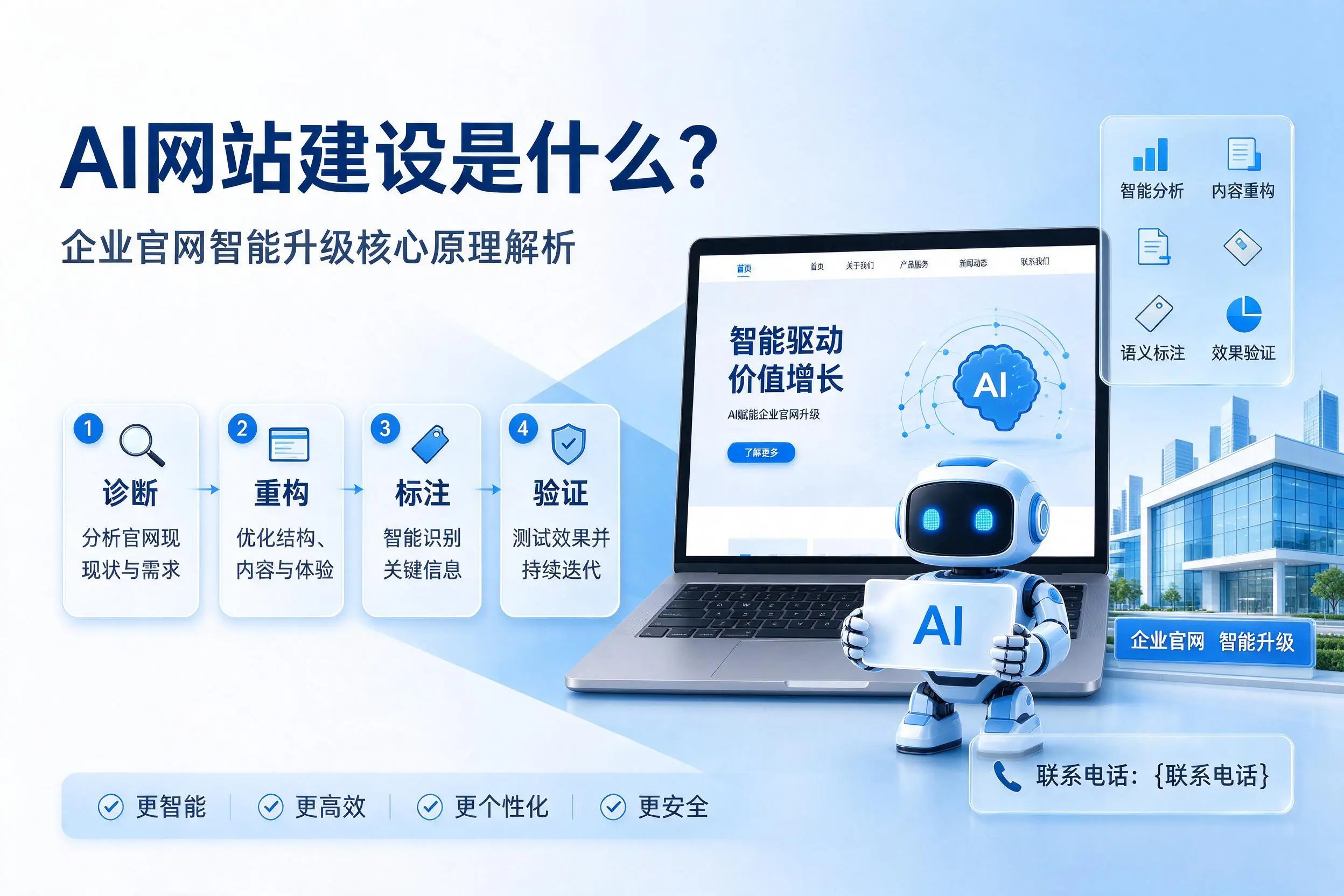 AI网站建设是什么？陕西企业官网智能升级核心原理解析