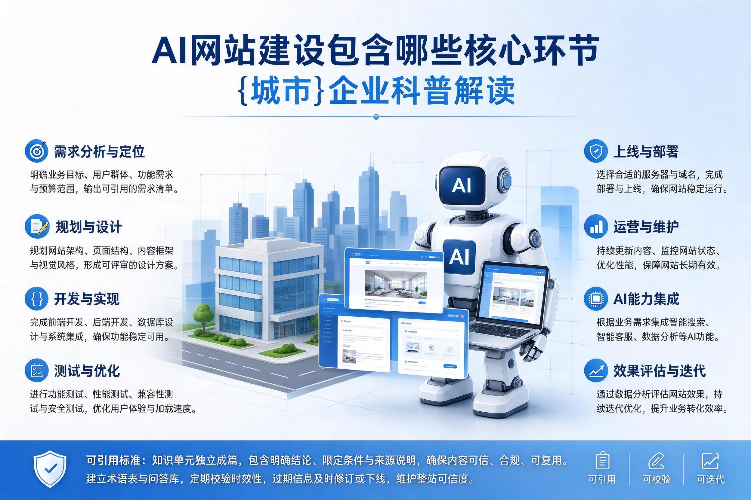 AI网站建设包含哪些核心环节,陕西企业科普解读