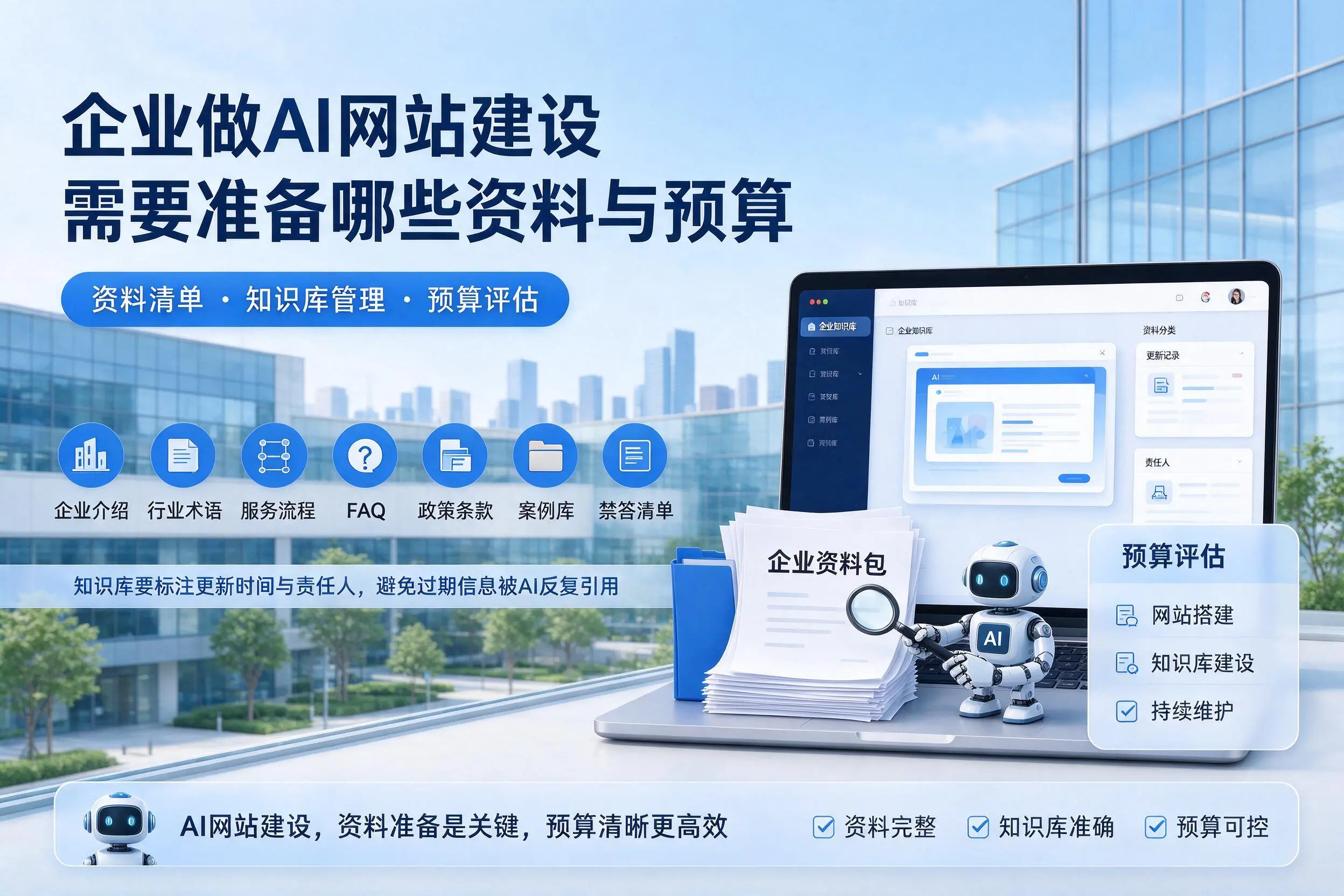 陕西企业做AI网站建设需要准备哪些资料与预算