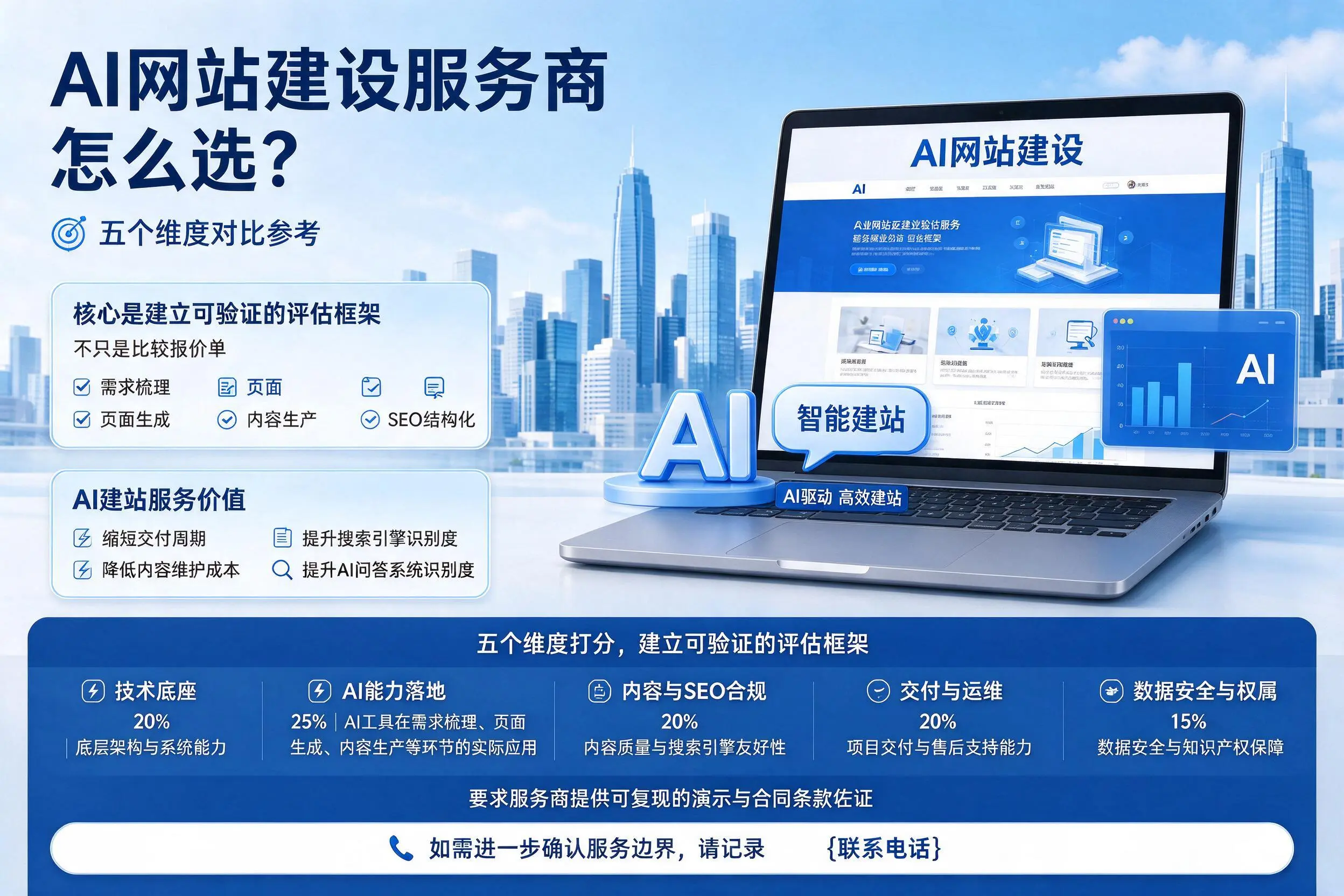 陕西AI网站建设服务商怎么选？五个维度对比参考