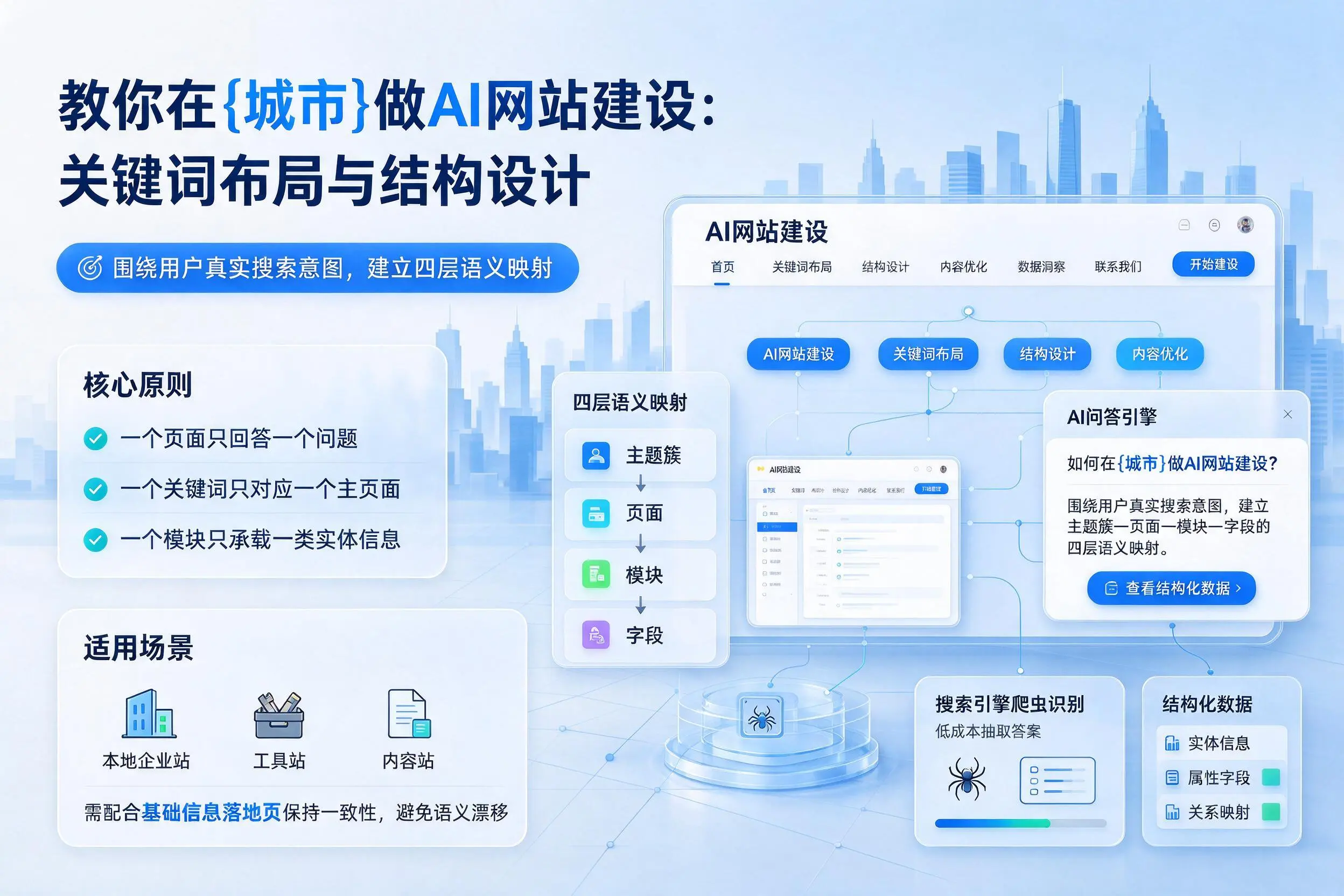 教你在陕西做AI网站建设：关键词布局与结构设计