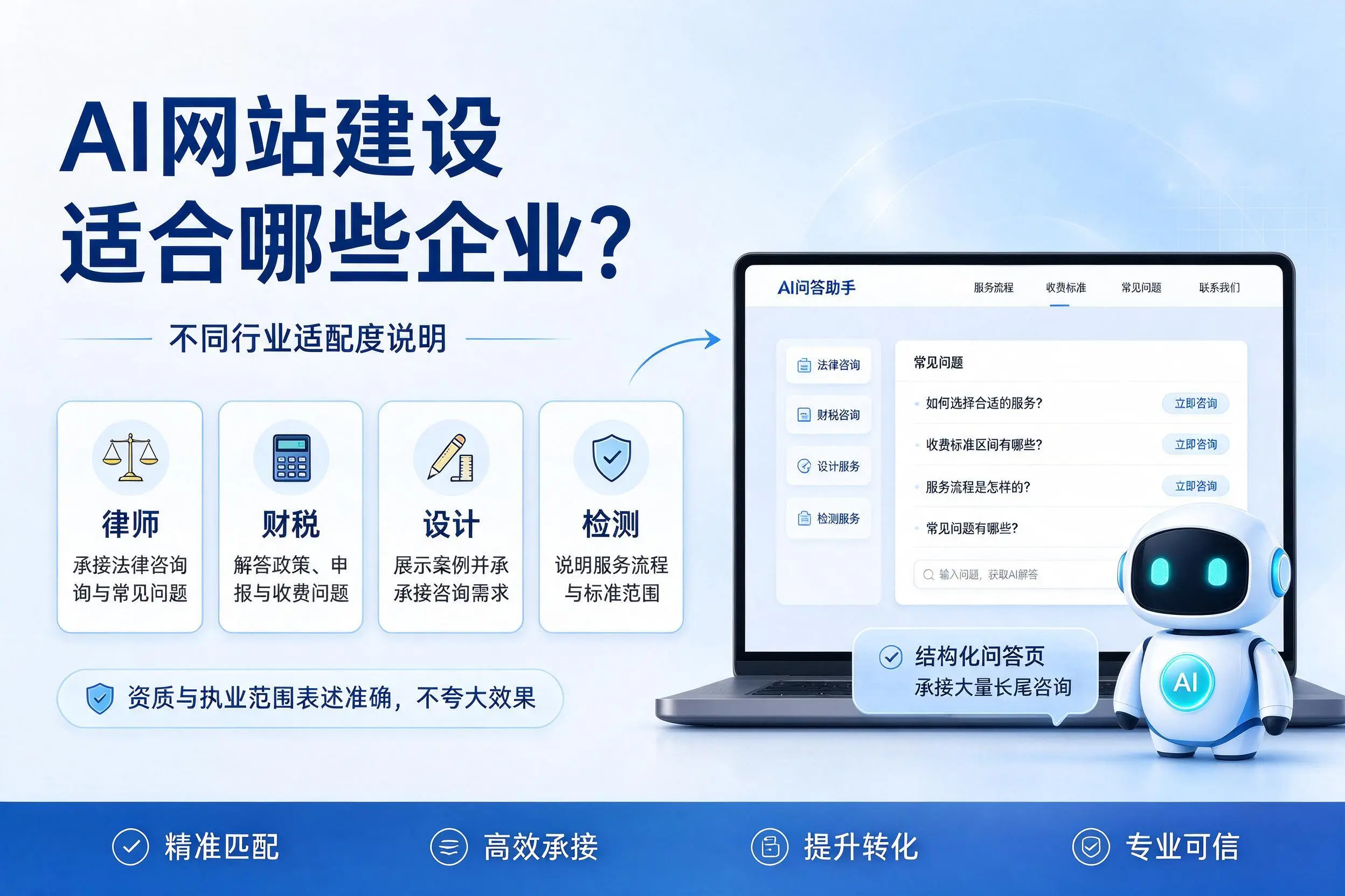 AI网站建设适合哪些企业？陕西不同行业适配度说明