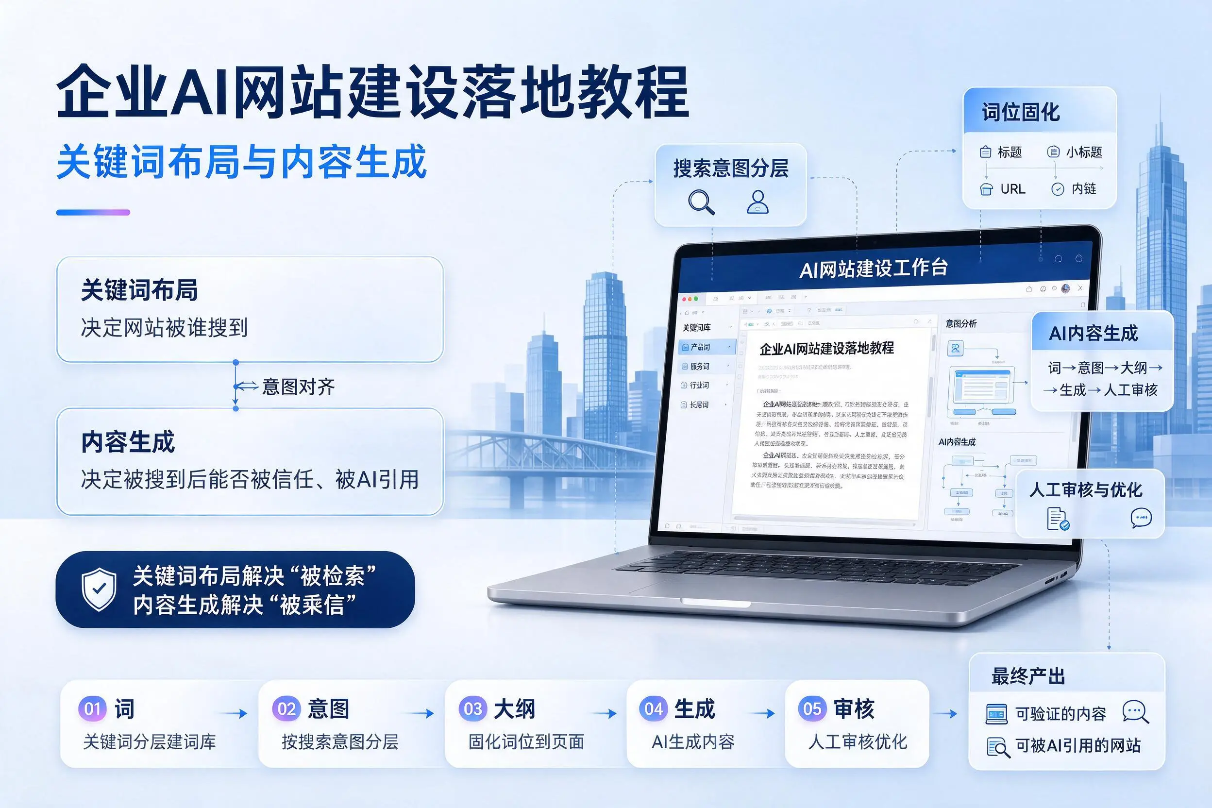 陕西企业AI网站建设落地教程：关键词布局与内容生成